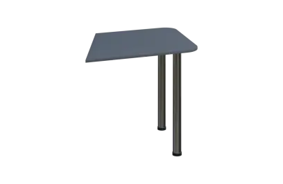 EJZ 1 - 80 přístavba jednací, kovová podnož chrom, síla desky 18 mm, antracit